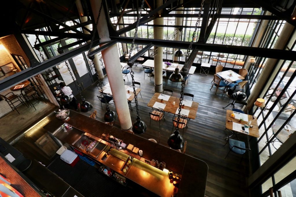 Main dining area from above