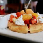 waffles with fruits